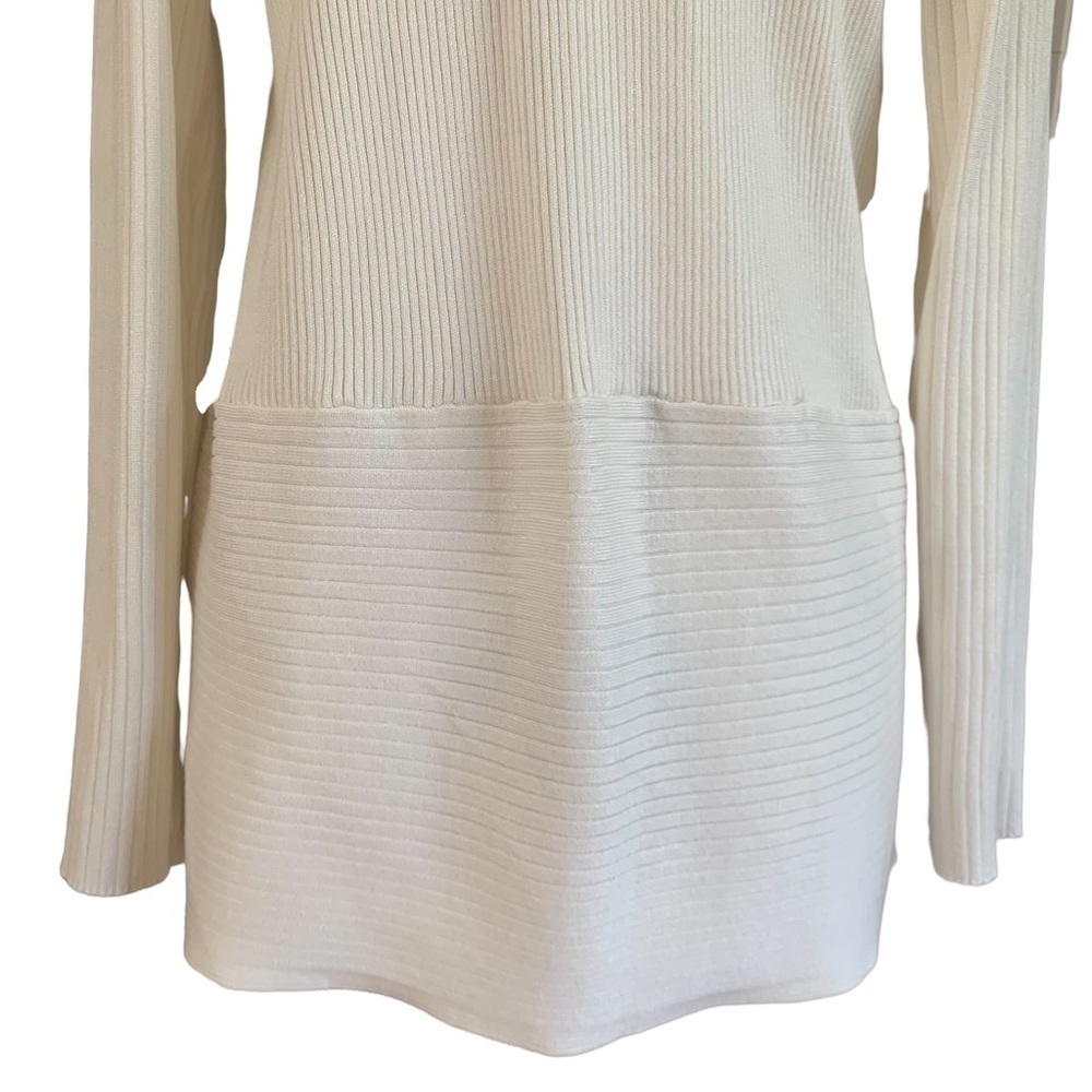 JM Collection Women's Open-Front Cardigan White Size LARGE - Picture 12 of 13